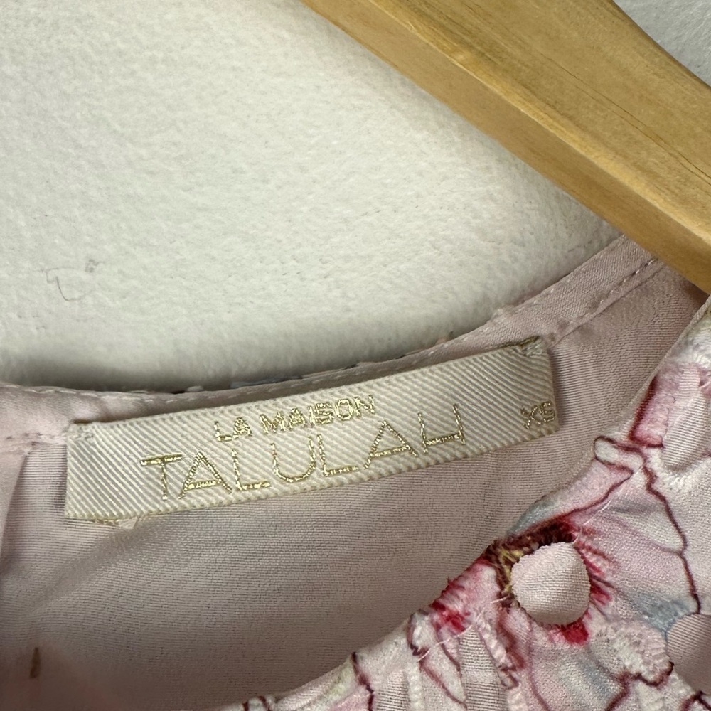 La Maison Talulah Bonita Floral Eyelet Cocktail Mini Dress Women’s Sz XS - Picture 9 of 12
